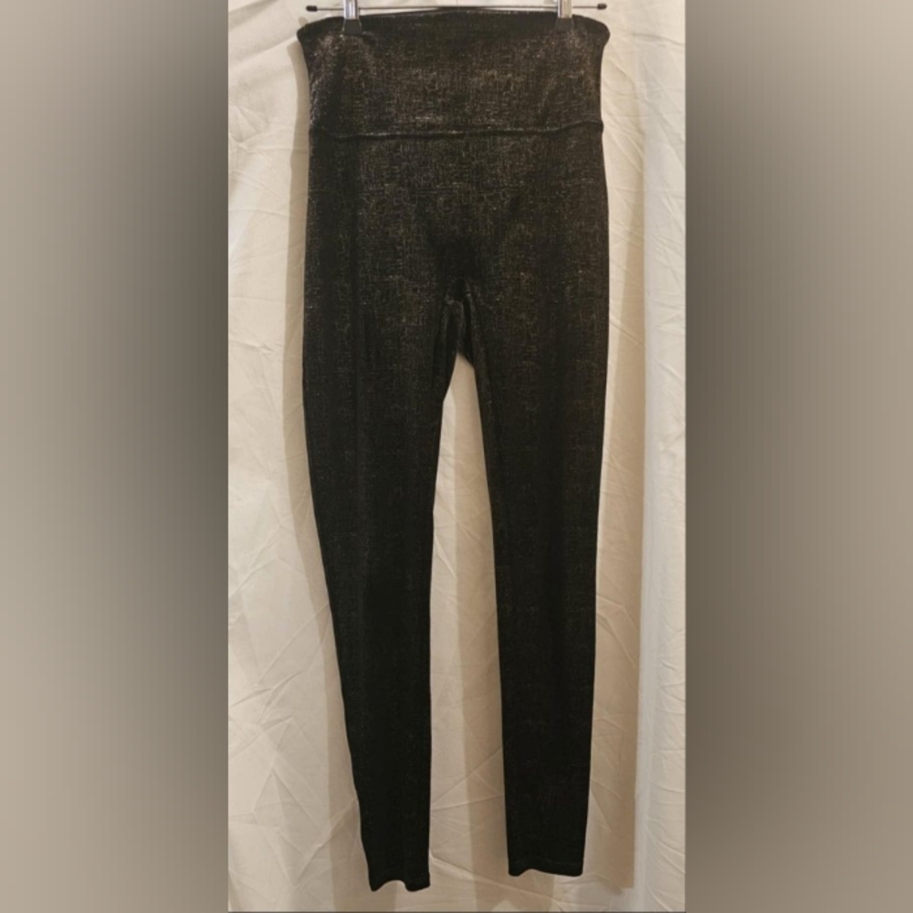 Spanx 20188R Velvet Shine Legging Black/Gold ( M )